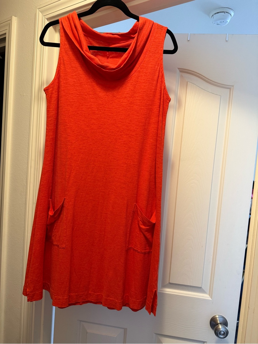Eileen Fisher Petite Sleeveless Knit Dress - Red-Orange